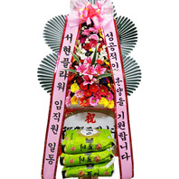 축하쌀화환 (꽃장식) 30KG [서현축-30호]